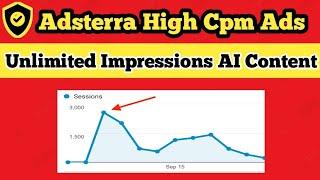 Adsterra unlimited Traffic trick in 2023: Adsterra earning tricks