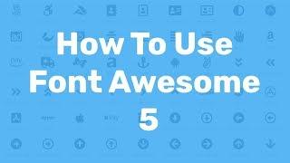 How to Download and Use Font Awesome 5 Icons Tutorial |  HTML,CSS Web Design offline & CDN
