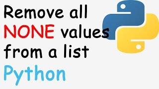 Remove None from list in Python