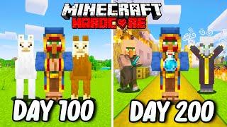 I Survived 100 Days as a WANDERING TRADER in Hardcore Minecraft... Minecraft Hardcore 100 Days