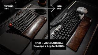 A Casual Gamer's Desk On A Budget | Akko ABS SAL Keycaps + RK84 + Logitech G304