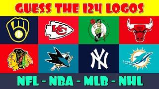 Guess the Logo Sports Teams - 124 NHL, NBA, MLB, and NFL Logos   ️ 