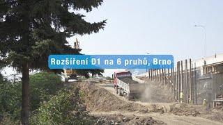 D1 01191.C Brno centrum – Brno jih, rozšíření dálničního mostu D1-233 (4.9.2024, 3. část)