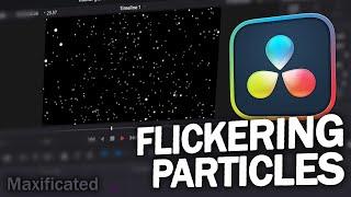 How To Create Flickering Particles | Davinci Resolve Tutorial #4