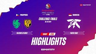 Falcons AP Bren vs Fnatic ONIC HIGHLIGHTS SPS Season 5 Challenge Finals | FNOC VS FCAP ESPORTSTV