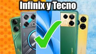 Los 5 MEJORES CELULARES INFINIX y TECNO para COMPRAR en 2024