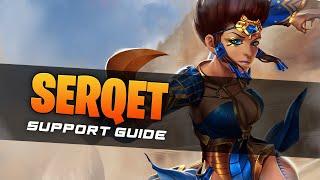 HOW TO PLAY SERQET IN SUPPORT! Serqet Support Guide for Smite Season 8!