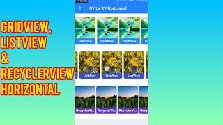 #61 - How to create ListView, GridView, RecyclerView Horizontal project? /Sketchware Pro