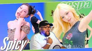 aespa 'Spicy' STUDIO CHOOM REACTION |WHIPPED FOR KARINA ‍️