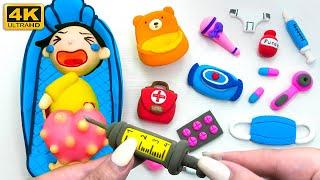 [️claydiy️] Miniature Doctor Set ‍️ | POP THE PIMPLES  BABY Care Tips Tutorial