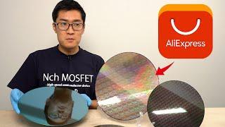 I found Real 12inch silicon wafers on AliExpress.