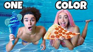Eating Only ONE COLOR Food for 24 Hours!