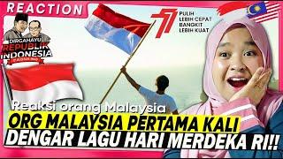  MERINDING!! ORANG MALAYSIA PERTAMA KALI MENDENGAR LAGU HARI MERDEKA INDONESIA!! ||  REACTION