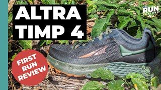 Altra Timp 4 First Run Review | A zero drop trail shoe with plenty of cushioning