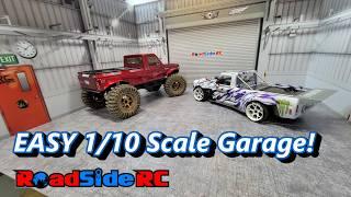 The 1/10 RC Garage ANYONE Can Assemble!!!  RCGarages.com