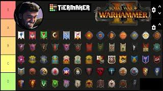 Warhammer 2 ALL FACTIONS Tier Ranking