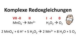 Komplexe Redoxgleichungen aufstellen - sauer & basisch | Chemie Endlich Verstehen