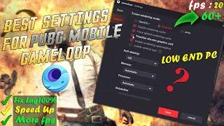 How To Fix Lag In PUBG MOBILE Gameloop - Gameloop Lag Fix Settings For 2GB Ram/4GB Ram  No Lag 2021