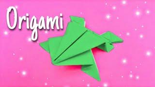 ORIGAMI  Kağıttan Zıplayan Kurbağa Yapımı 560