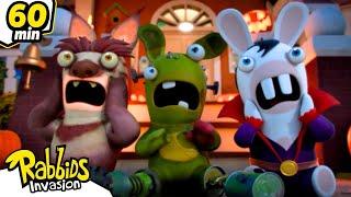 Happy BWHAAALLOWEEN!  | RABBIDS INVASION | 1H New compilation | Cartoon for Kids