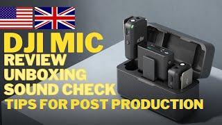 DJI MIC review - Unboxing, sound check, tips for audio post production