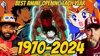 BEST ANIME OPENING EACH YEAR!! (1970 -2024) REACTION