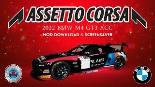 BMW M4 GT3 ACC 2022 - Assetto Corsa Mod FREE + Screensaver #assettocorsa #acmods