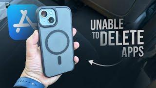 How to Fix Not Being Able to Delete Apps on iPhone (tutorial)