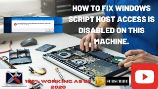 HOW TO FIX WINDOWS SCRIPT HOST ACCESS IS DISABLED ON THIS MACHINE. (TAGALOG AUDIO)