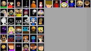 ==42 CHARACTERS IN THE GAME BALDI !!== █ Horror game "BBCCS 2 The Blocky School" – walkthrough █