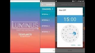 Aquaplantsonline - How to... Aquatlantis Luminus Smart Controller APP, mobile view (Android & IOS)