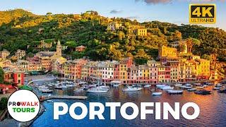 Portofino, Italy Sunrise Walking Tour - 4K60fps with Captions - Prowalk Tours