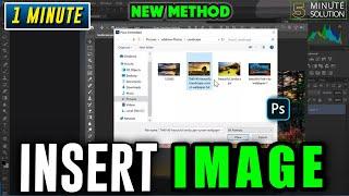 How to insert an image in photoshop 2024