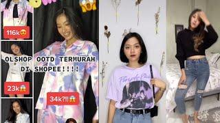 RACUN TIKTOK SHOPEE HAUL BAJU KOREA MURAH OVERSIZE!! OOTD KEKINIAN VIRAL DI TIKTOK