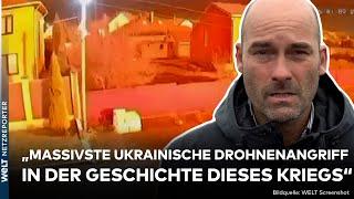 PUTINS KRIEG: Ukraine fliegt bislang massivsten Drohnenangriff auf russische Regionen