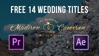 FREE 14 WEDDING TITLES | GOLDEN WEDDING TITLES 2021 + TUTORIAL PART 4