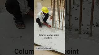 How to marking starter point # Total station # surveying machine # shorts