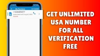 How to Get a Free USA Number for All Verification || UPDATED 2024