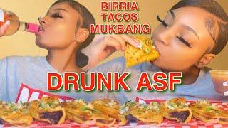 DRUNK ASMR BIRRIA TACOS MUKBANG | JASMARIE