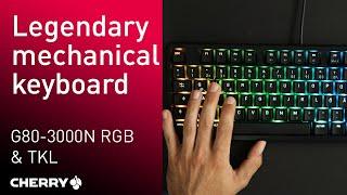 CHERRY G80-3000N RGB | Mechanical corded keyboard with original CHERRY MX switches