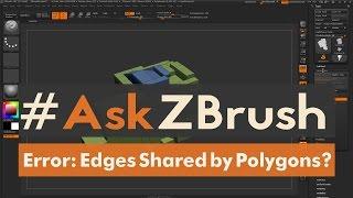 #AskZBrush: “How can I fix the error: Mesh contains # edges that are shared by more then two polys?”