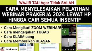 Terbaru CARA MENYELESAIKAN PELATIHAN PRAKERJA WEBINAR 2024 DI KARIRMU / CARA MENGIKUTI PELATIHAN