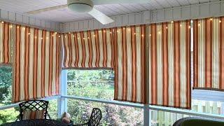 How To Make a Basic Roll-up Shade. No rings to sew on!
