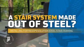 How to Install a Steel Stair System | Fortress Evolution Stair Framing System