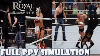 WWE 2K16 SIMULATION: Royal Rumble 2016 (Full PPV) Highlights