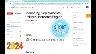 [2024] Managing Deployments Using Kubernetes Engine || #qwiklabs || #GSP053 ||  [With Explanation️]