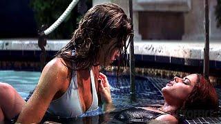 Neve Campbell & Denise Richards Iconic Pool Fight | Wild Things | CLIP
