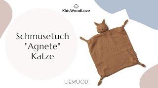 Liewood Schmusetuch "Agnete" Katze aus 100% Bio-Baumwolle