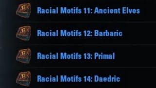 Ancient Elves, Barbaric, Primal, Daedric Motifs - ESO How To Find.