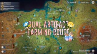 Dual Artifact Farming Route (206 Total Investigation Spots) | Genshin Impact Guide 4.1